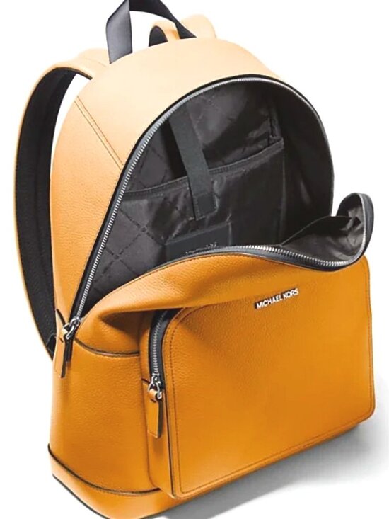 Michael Kors Cooper Large Pebbled Leather Commuter Backpack in Golden Rod- NEW!!